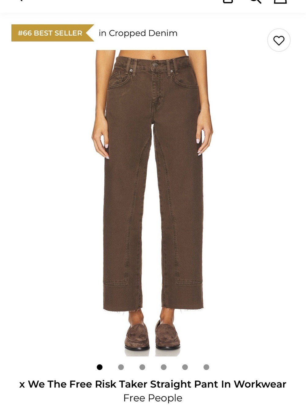We The Free Risk Taker Straight Pant in Workwear - Picture 2 of 8